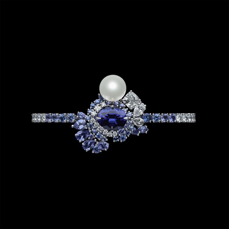 Tie & Dior坦桑石白色珍珠手環，750萬元。圖／DIOR提供