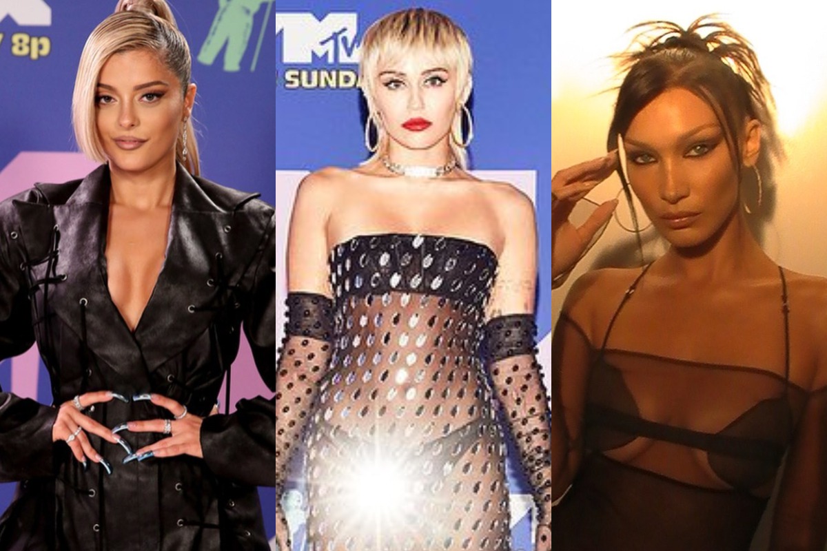 不只女神卡卡服裝超吸睛！麥莉希拉、貝拉哈蒂德VMA紅毯尺度大到只遮重點部位