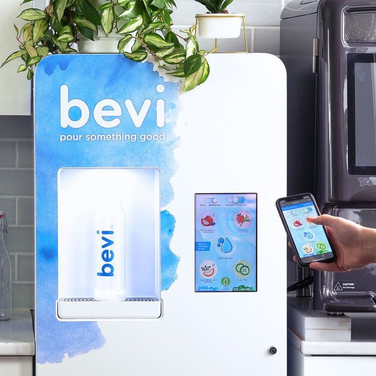 美國Bevi公司推無須觸控、用戶可以透過掃描機器上的QR code，就可以客製自...