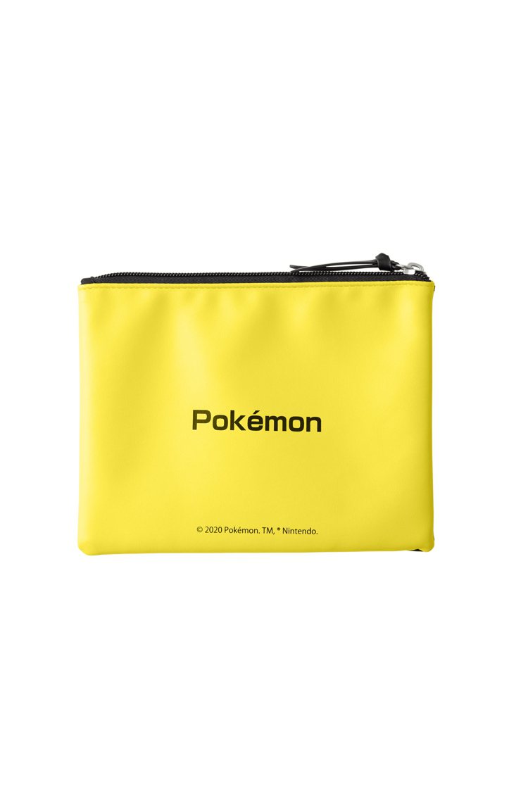 GU和《Pokémon精靈寶可夢》聯名系列化妝包290元。圖／GU提供