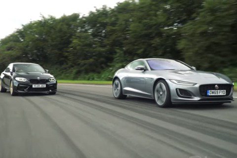影／BMW M2 CS Vs. Jaguar <u>F-Type</u>！賽道上哪輛比較快？