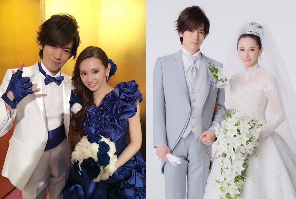 北川景子(右)與大9歲老公DAIGO結婚4年，喜迎首胎。圖／摘自DAIGO部落格