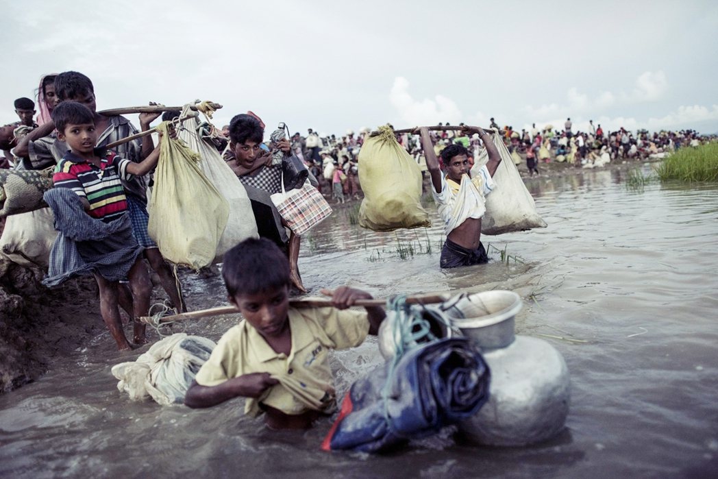 圖為逃至孟加拉的羅興亞難民。 圖／法新社