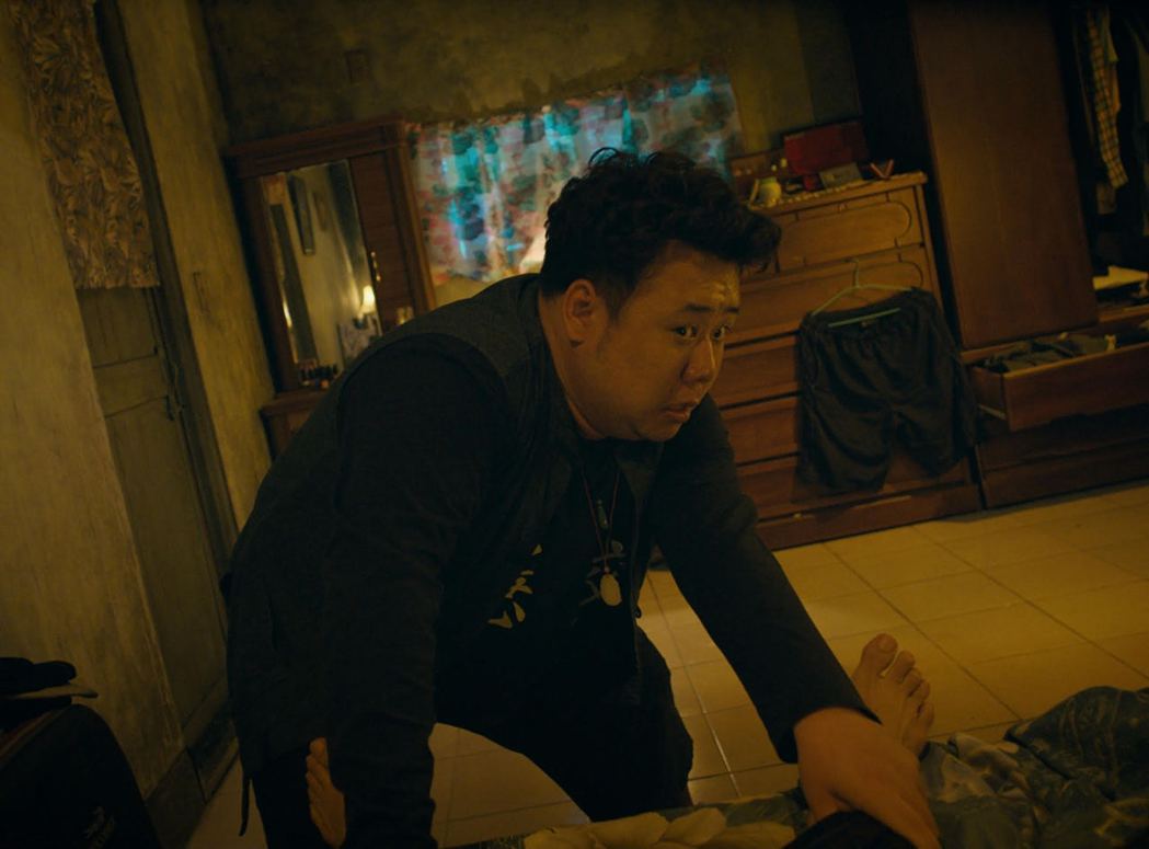劉國劭在「馗降：粽邪2」有討喜演出。圖／華影國際提供