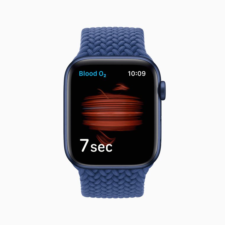 Apple Watch Series 6新增血氧偵測功能，還有超美新配色。圖／蘋...