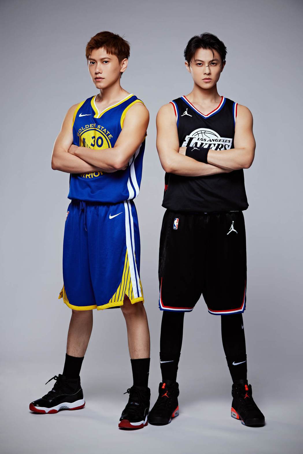 王子邱勝翊（右）、邱宇辰兄弟舉辦「以愛之名-明星籃球公益賽」，號召藝人朋友參加。