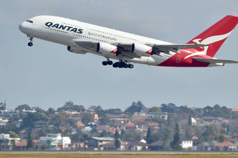 澳洲航空下個月將推出長達七小時的偽出國班機。法新社