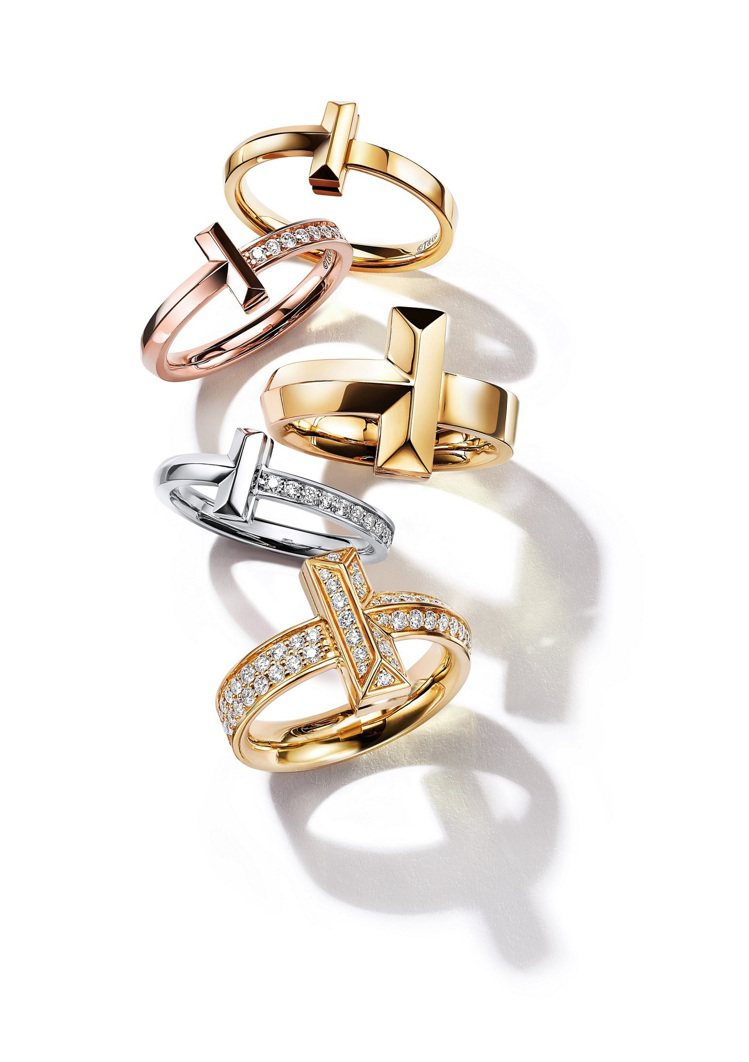 TIFFANY & CO. T1系列全新作品，18K金戒指，32,000元起。圖／Tiffany提供