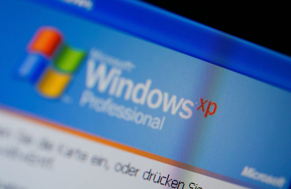 Windows XP介面。歐新社