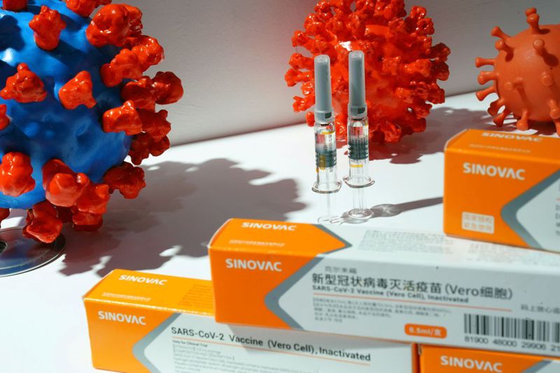 圖為北京科興生物製品公司研發的新冠病毒滅活疫苗。路透
