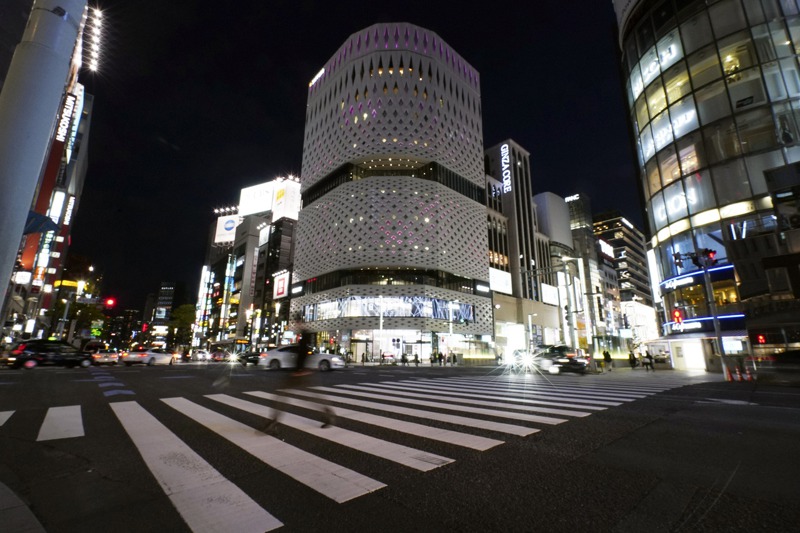 東京銀座地價下滑5.9%，為東京商業區跌幅最深。美聯社