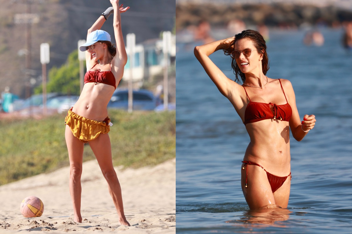 把海灘當維密大秀在走！算算超模<u>Alessandra Ambrosio</u>今年夏天去了海邊幾次？