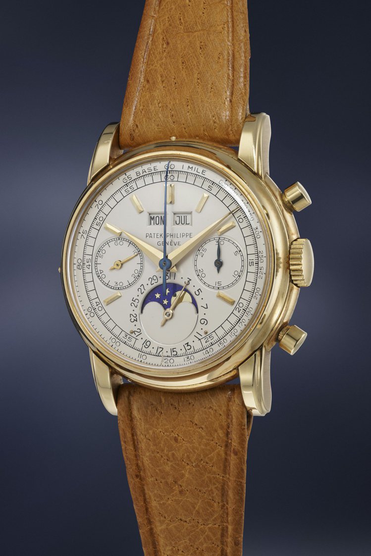 富藝斯「名表薈萃─日內瓦XII」專場，百達翡麗型號2499第二代黃金腕表，估價7...
