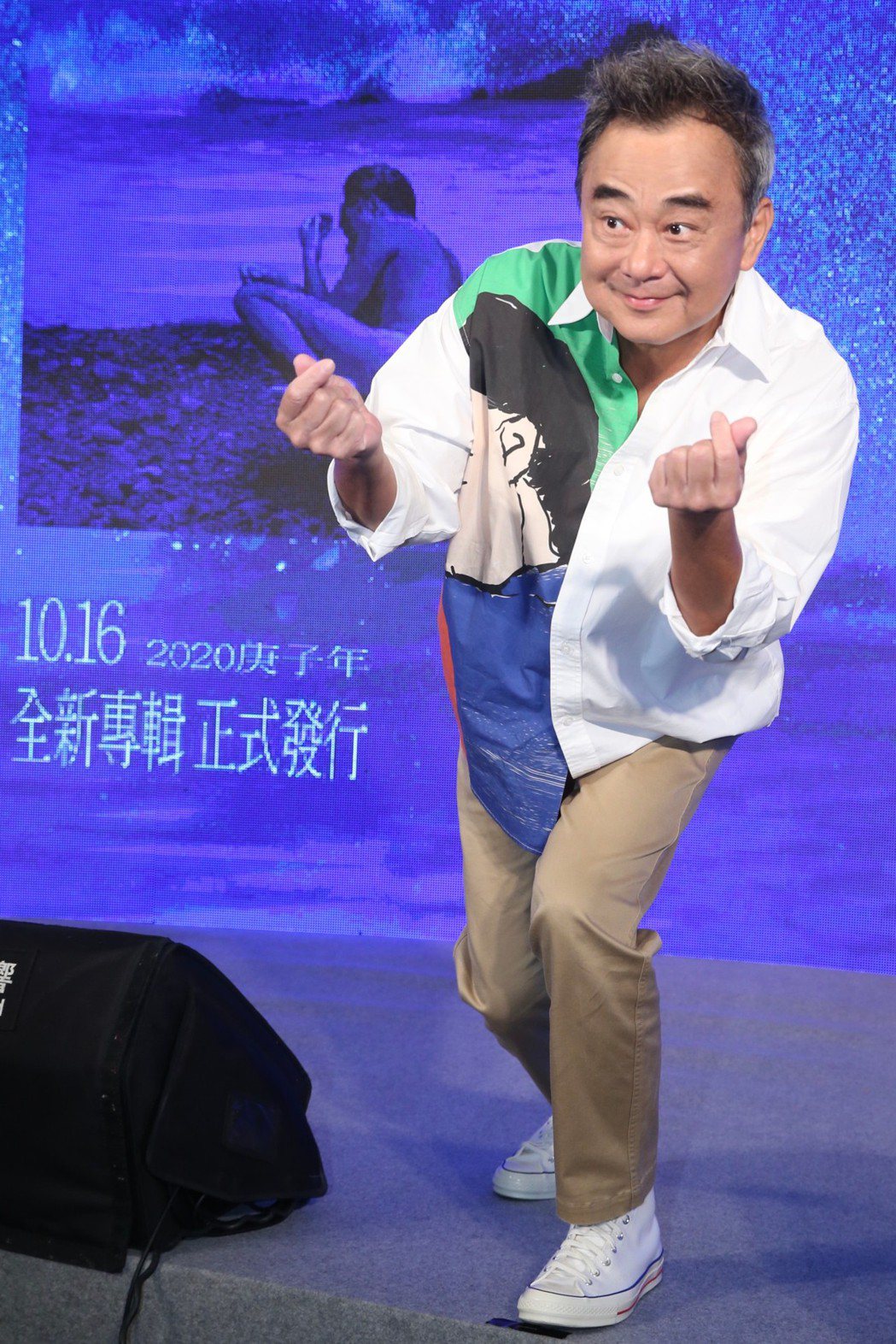 陳昇將續唱第27年跨年演唱會，笑喊來TICC像回家般。記者林俊良／攝影