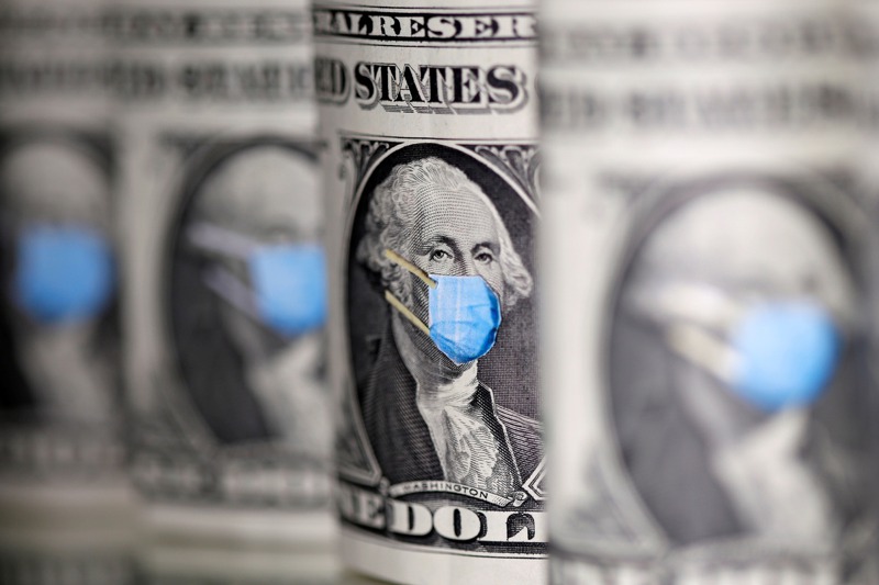 美國財政部16日公布，由於政府大舉支出以便支撐新冠疫情下遭重創的經濟，在9月30日結束的會計年度，美國預算赤字達3.1兆美元。圖為示意圖。路透