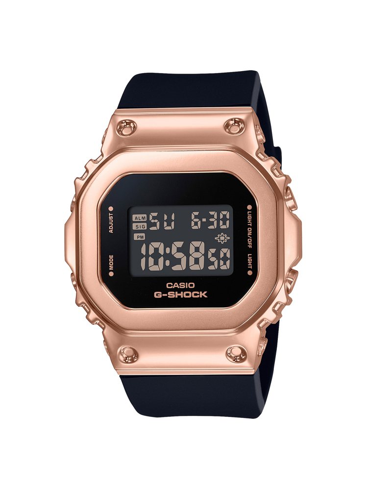 G-SHOCK GM-S5600PG-1腕表，不鏽鋼表殼6,000元。圖／CASIO提供