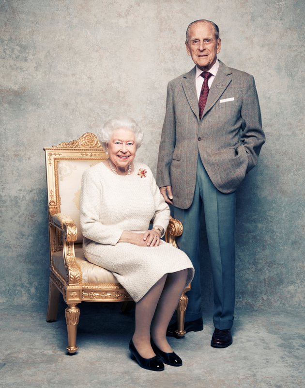 菲利普親王與伊莉莎白二世女王結婚超過70年。圖／路透資料照片