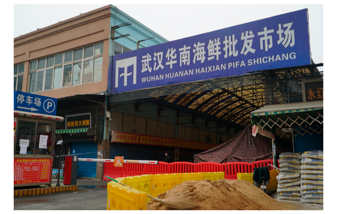 武漢華南海鮮市場一直被視為是這次全球新冠肺炎疫情的起源地。美聯社