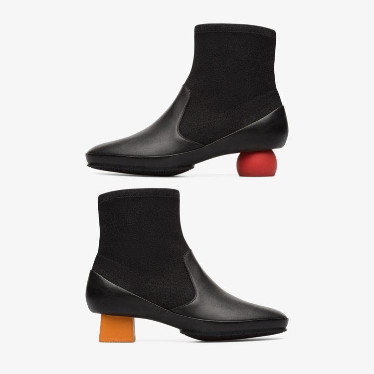 Twins系列Alright造型鞋跟織帶踝靴，7,880元。圖／CAMPER提供