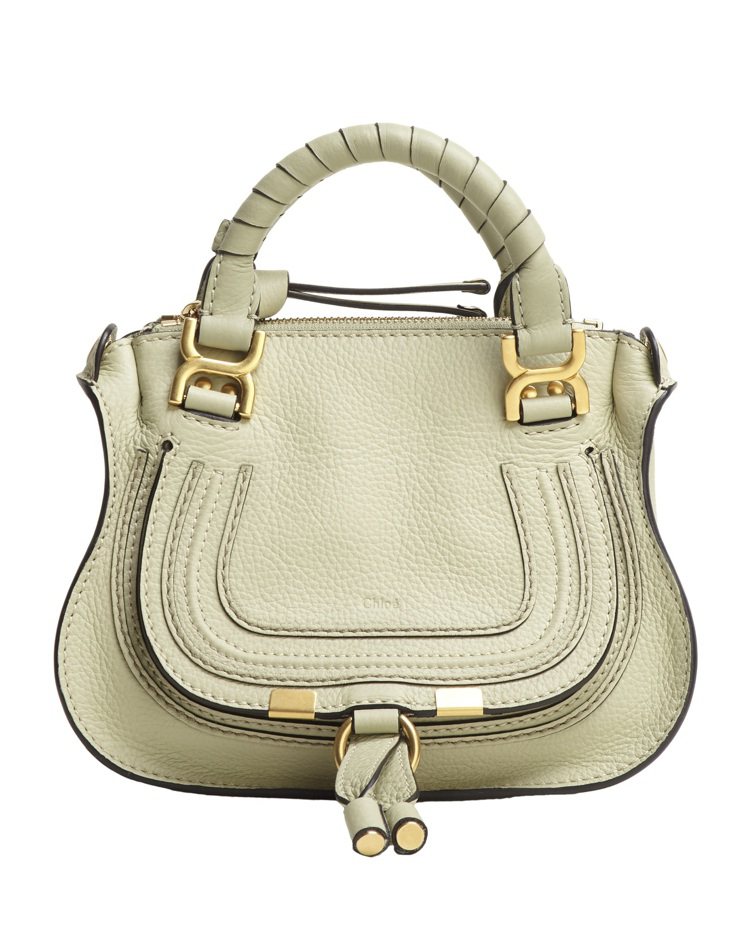 Chloé Marcie嫩綠色迷你肩背手提包，42,900元。圖／Chloé提供