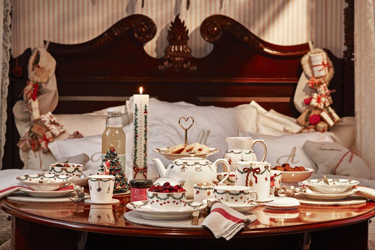皇家哥本哈根的「經典聖誕系列」餐瓷。圖／皇家哥本哈根提供