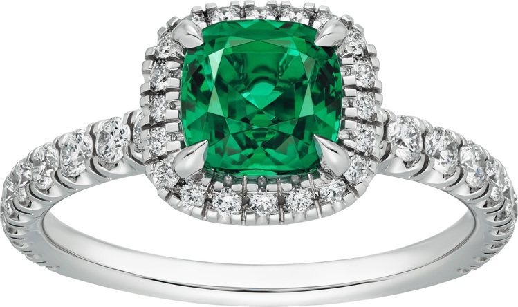 Cartier Destinée祖母綠戒指，67萬5,000元起。圖／卡地亞提供