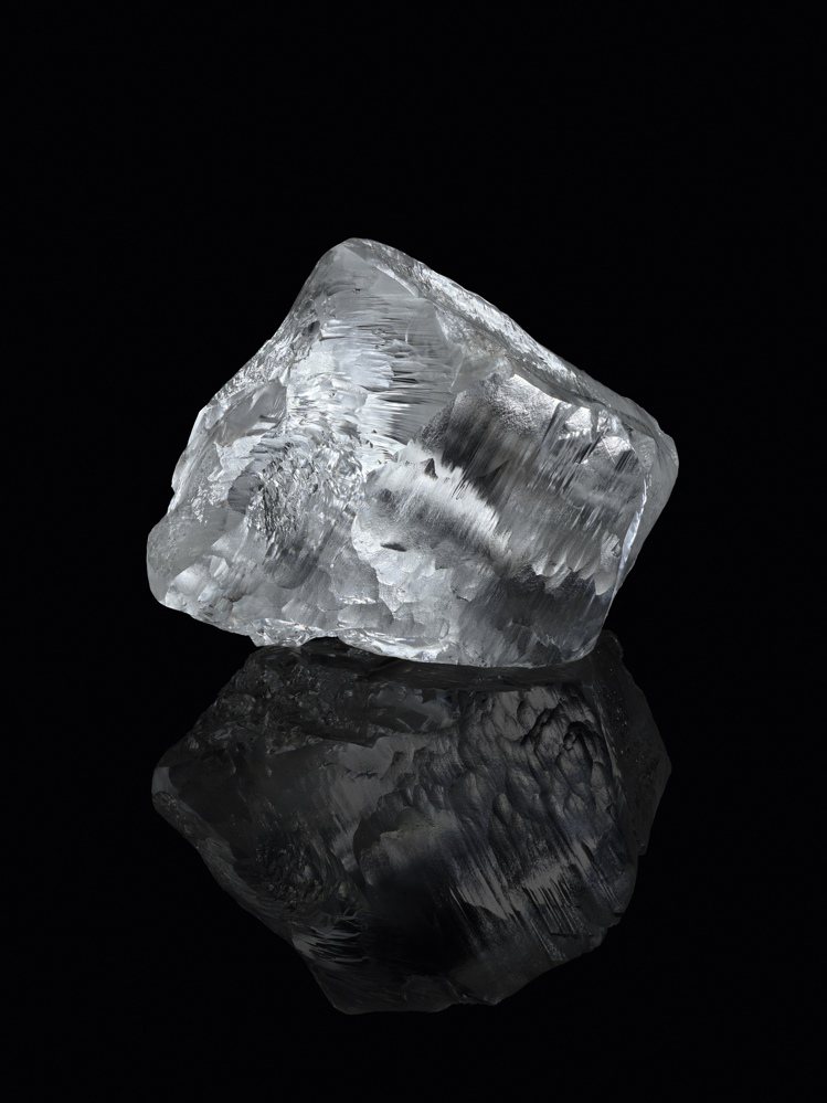 路易威登Sethunya的優質549克拉鑽石原石，於台中全球首度曝光。圖／路易威登提供