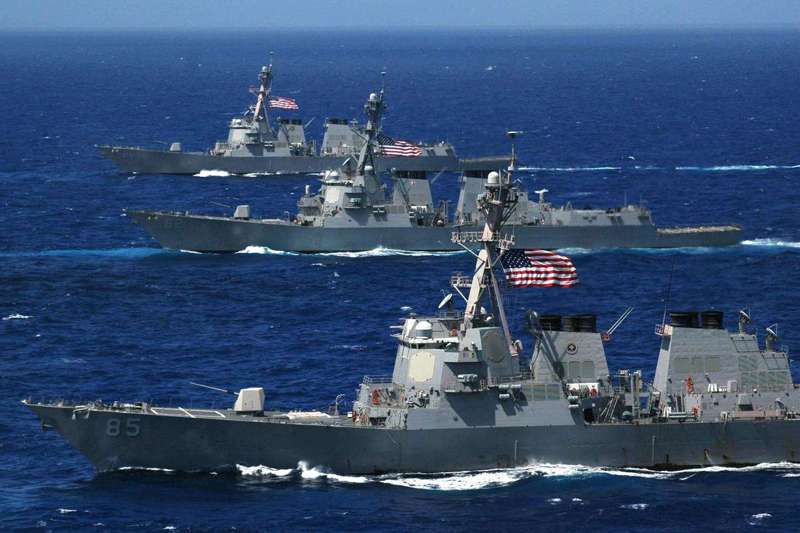 美國海軍部長稱要新組建一支艦隊對抗中國大陸崛起的海軍，圖為美國海軍艦隊。圖／取自美海軍官網