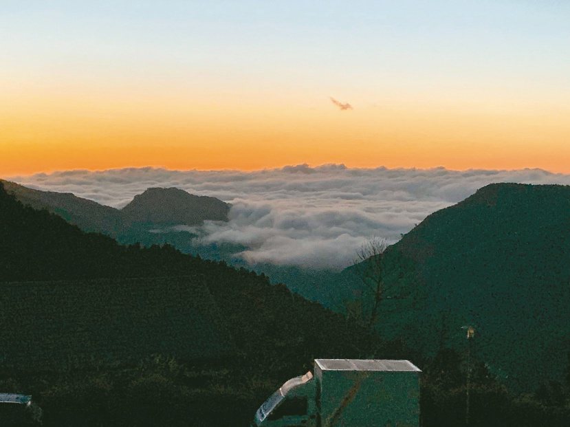 太平山莊景觀平台可看日出雲海 圖／羅東林管處提供