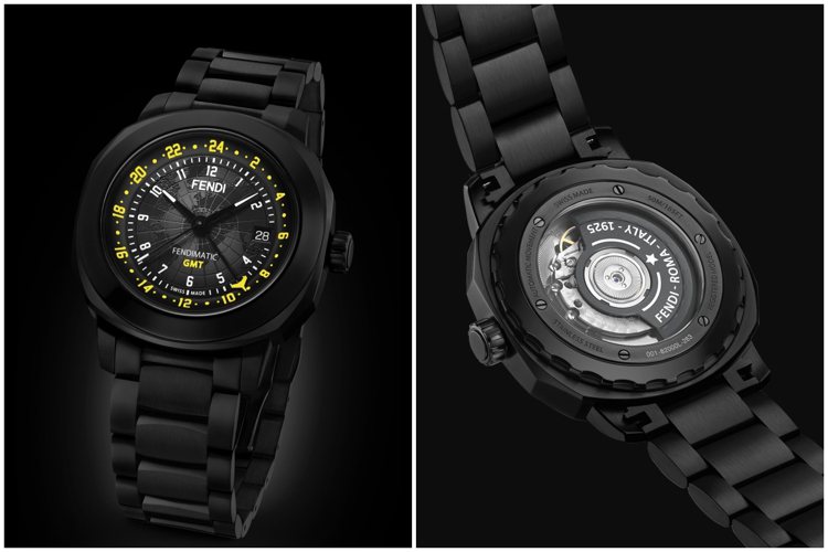 Fendi Timepieces Selleria Man GMT腕表，94,000元。圖／FENDI提供