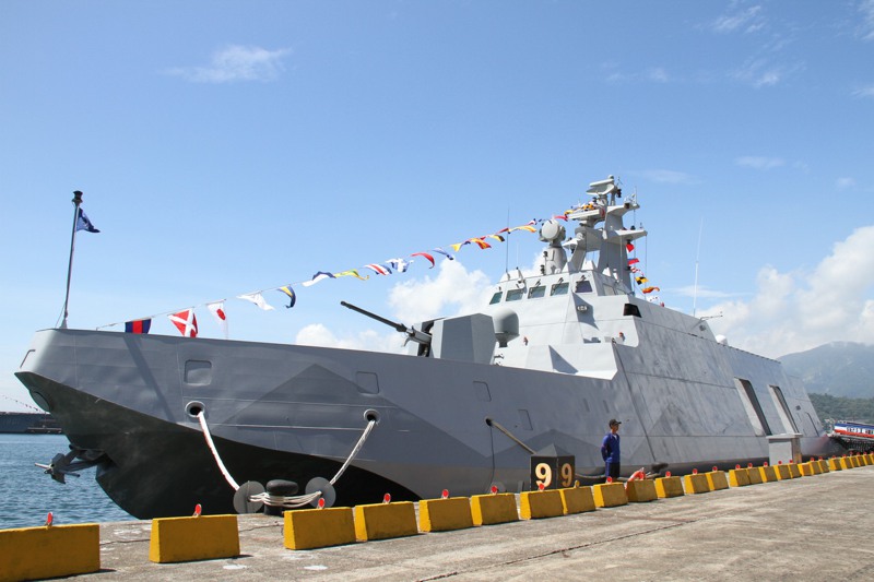 海軍巡邏艦以「江」字命名，圖為沱江級飛彈巡邏艦。圖／聯合報系資料照片