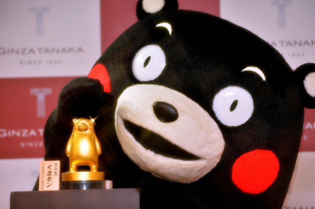 日本知名的熊本熊。 圖／美聯社