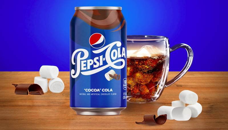 百事可樂計畫推出可可風味可樂。 圖／Pepsi推特