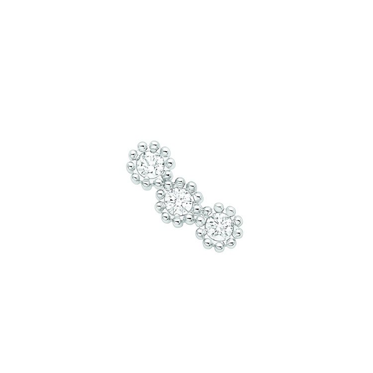 Mimirose白K金鑽石耳環，53,250元。圖／DIOR提供