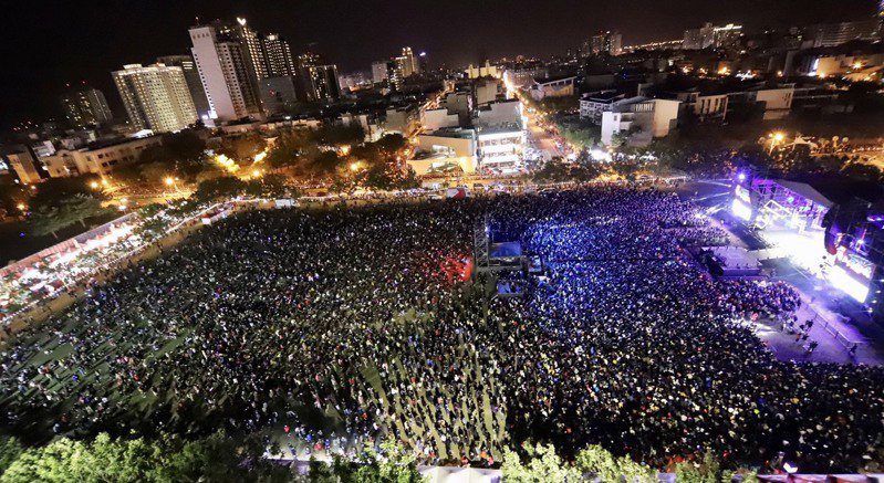 台南市政府已在19日舉辦首場大型演唱會，接續還有3場演唱會。圖／台南市政府提供
