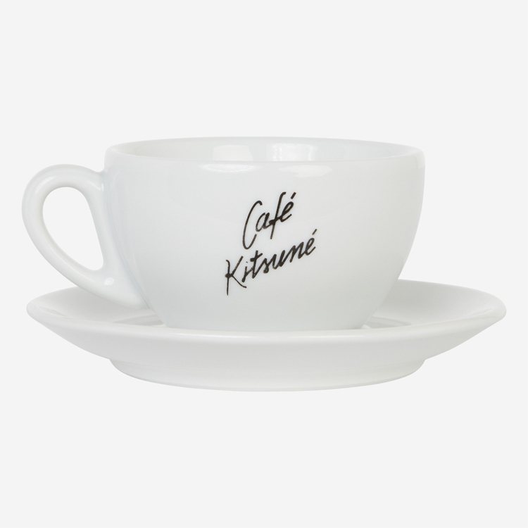 Café Kitsuné白瓷咖啡杯盤組，1,250元。圖／ARTIFACTS提供