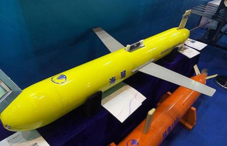 中国自主研发的「海翼」水下滑翔机，据指类似UUV已三度被印尼渔民在远离中国邻海的印尼海域发现。画面翻摄：Twitter/JATOSINT(photo:UDN)