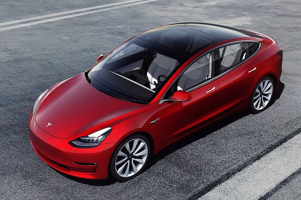 TESLA Model 3。 圖／Tesla提供