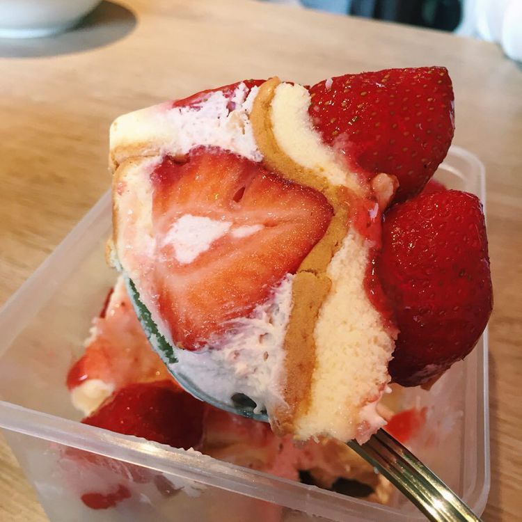 草莓蛋糕內容扎實，是不少甜點控的心頭肉。 圖／IG網友chien_foodie授權
