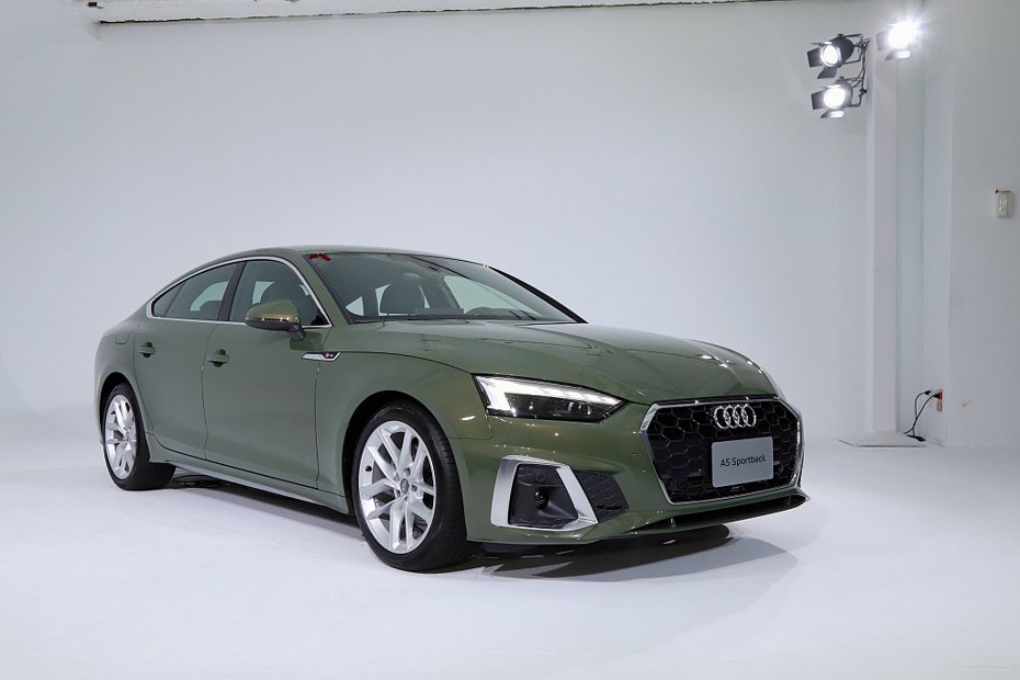 小改款Audi A5 Sportback於去年11月開始販售後，實車終於在今年1月初亮相。 記者張振群／攝影
