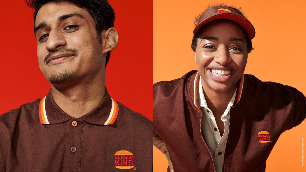 Burger King換新Logo，制服也跟著改變。圖／摘自Burger Kin...