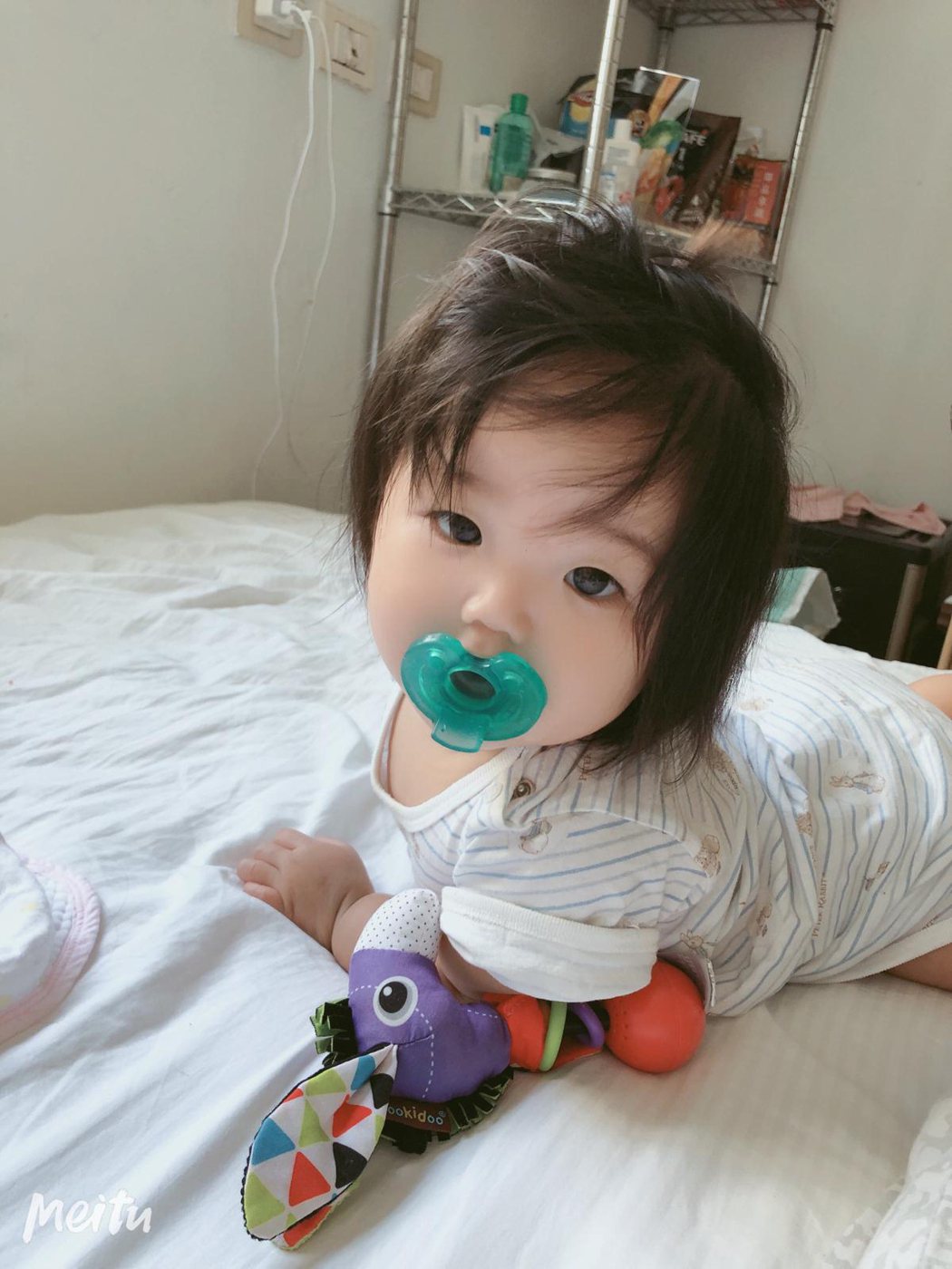 黃美珍的女兒「小星」被網友封為「嬰兒界林志玲」。圖／Superfanz提供