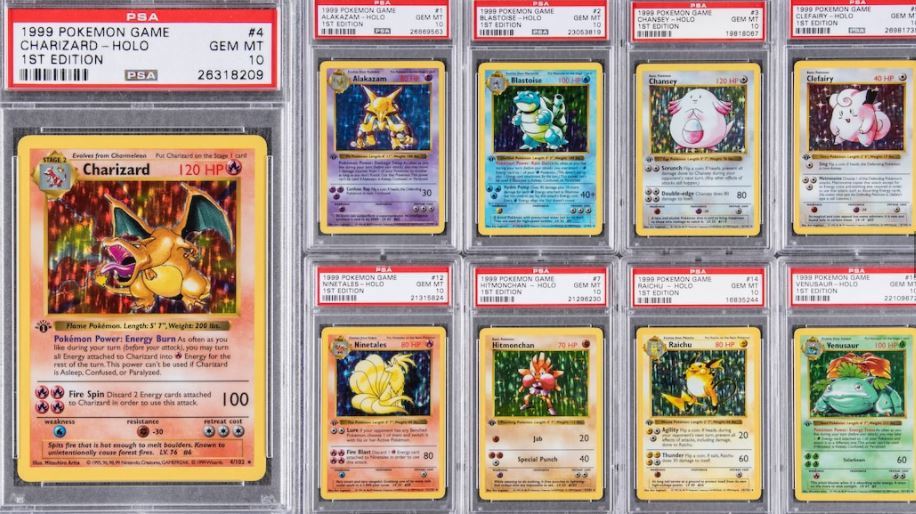 1999年出產的第一版寶可夢（Pokémon）卡牌組即將在美國時間11日被拍賣，卡牌組的天價也隨之曝光。圖翻攝自《TMZ》