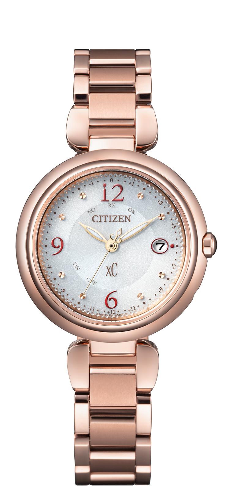 CITIZEN ES9468-51A腕表，粉紅金鍍鈦金屬表殼、表鍊，亞洲限定款2...