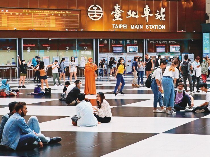 台北車站大廳示意圖。本報資料照片