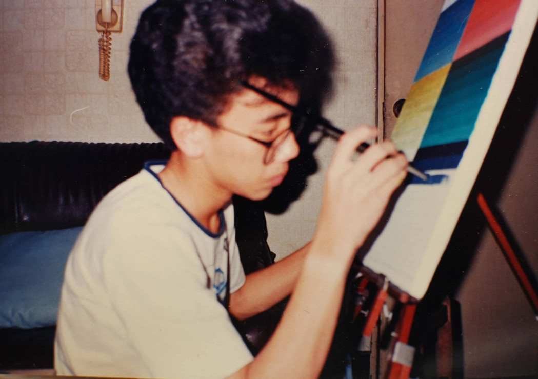 Marco就讀高職美工科時期就展現繪畫天份。圖／Marco提供