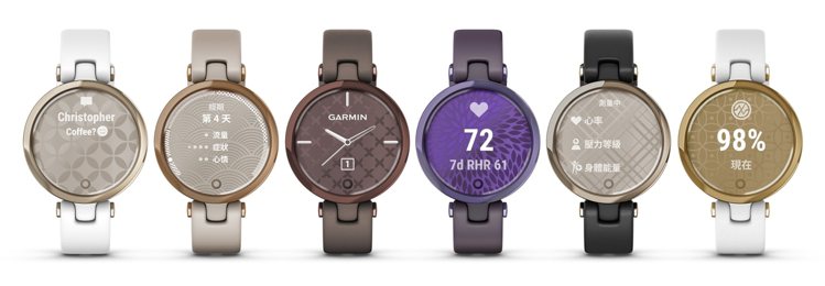 Garmin推出首款專為女性打造的「LILY智慧腕表」，經典款售價7,990元、運動款售價6,990元。圖／Garmin提供