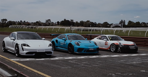 影／Taycan火力展示！保時捷911 GT3 RS與GT3 Cup賽車都不是對手？