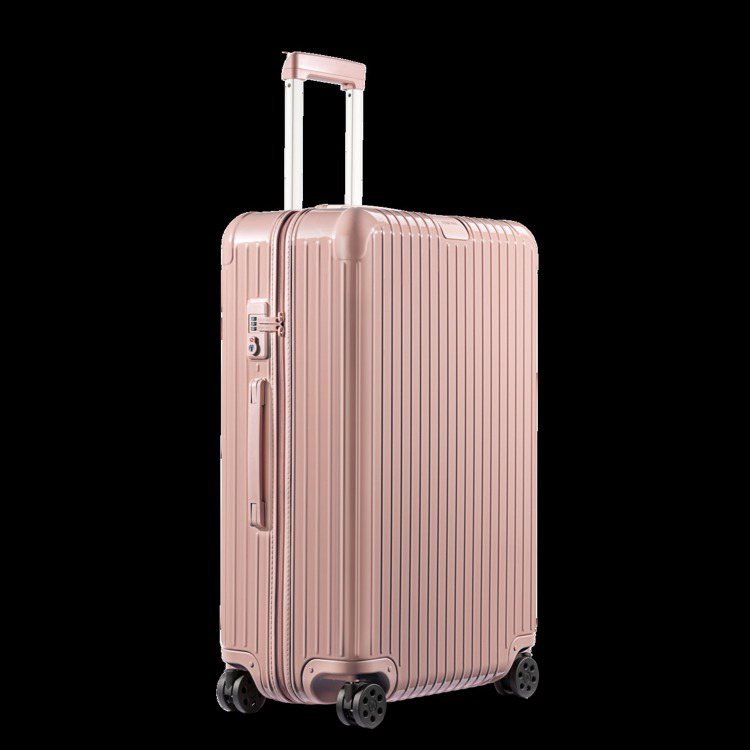 RIMOWA Essential系列霧粉色Check-in L行李箱30,700元。圖／RIMOWA提供 曾智緯