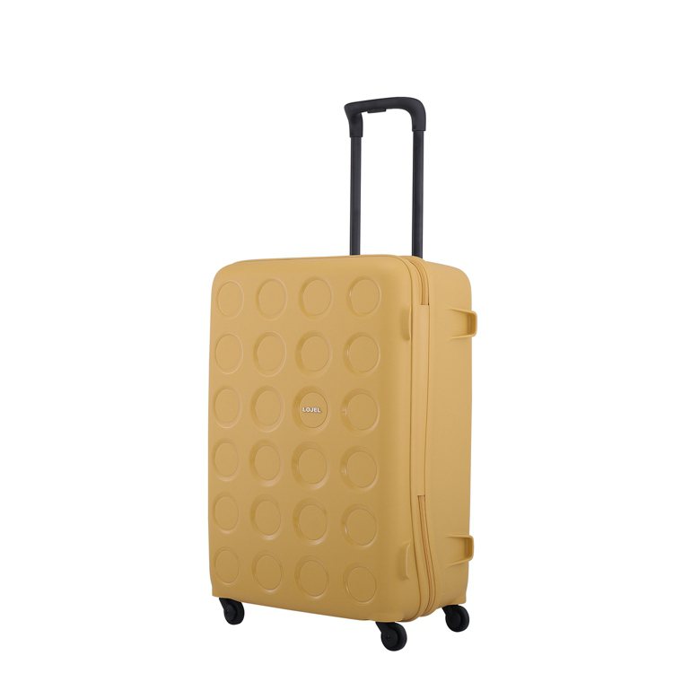 LOJEL Cubo系列Vita亮麗黃行李箱28吋7,280元。圖／LOJEL提供 曾智緯